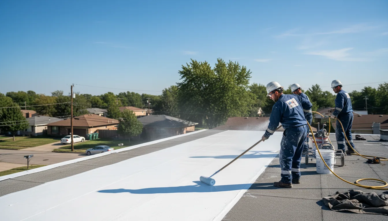 Commercial roof coating in La Crosse, KS near me